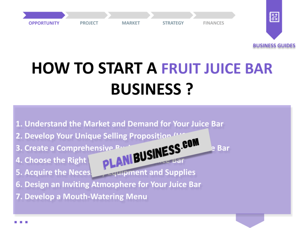 Fresh and Fruity: How to Start a Juice Bar Business
