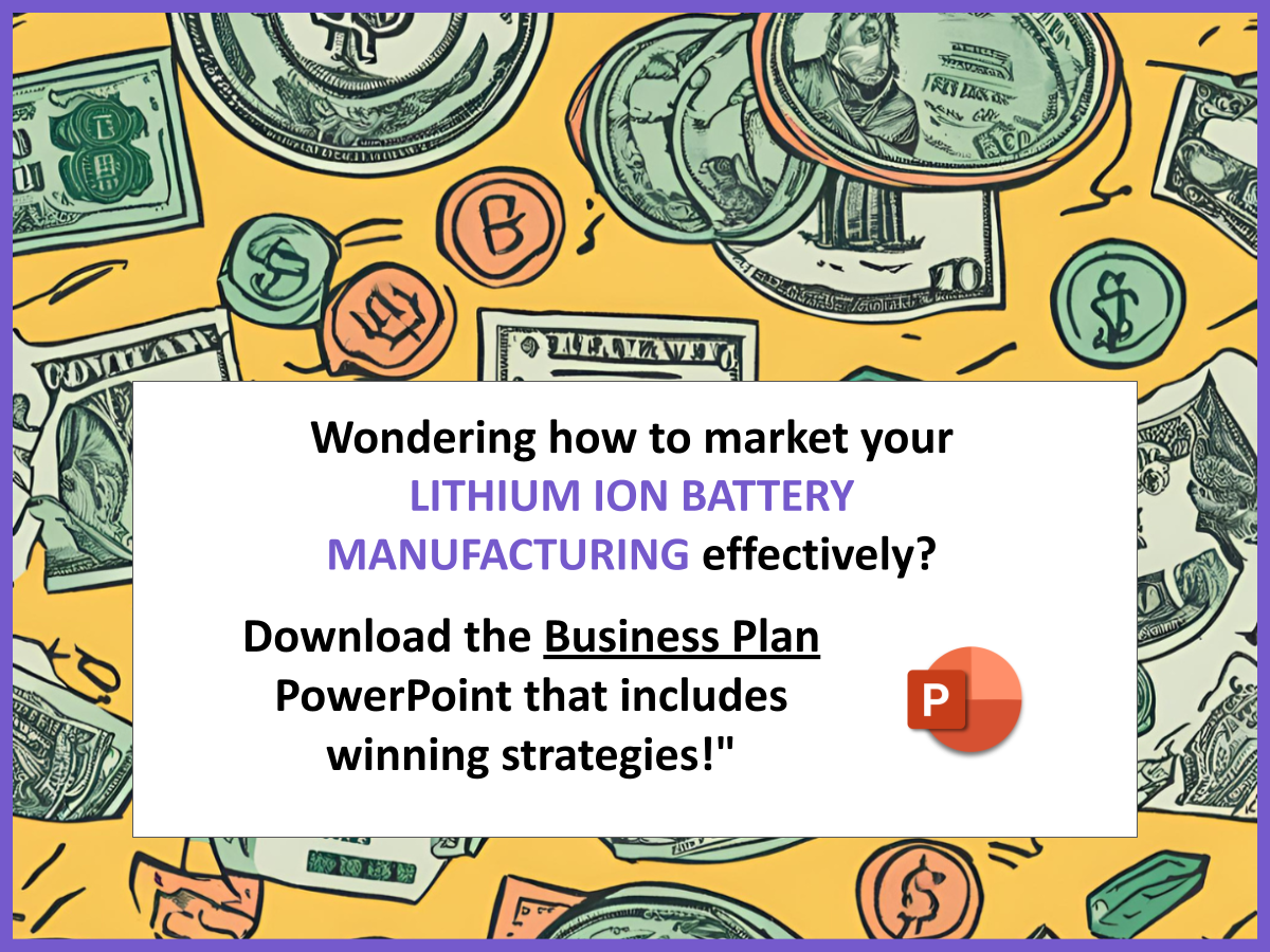 Lithium Ion Battery Manufacturing SWOT Analysis: 10 Examples of Comprehensive Analysis and how to build a business plan for Lithium Ion Battery Manufacturing 1 MT